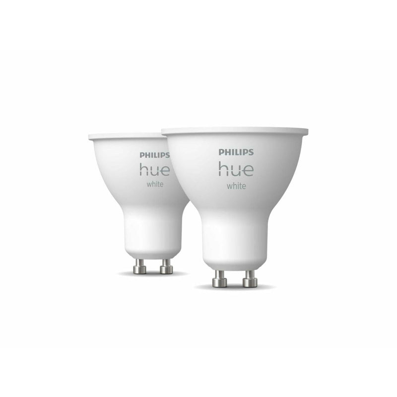 Philips Hue White GU10 Smart LED Bulb - Pack of 2 | 929001953508 (7490302935228)