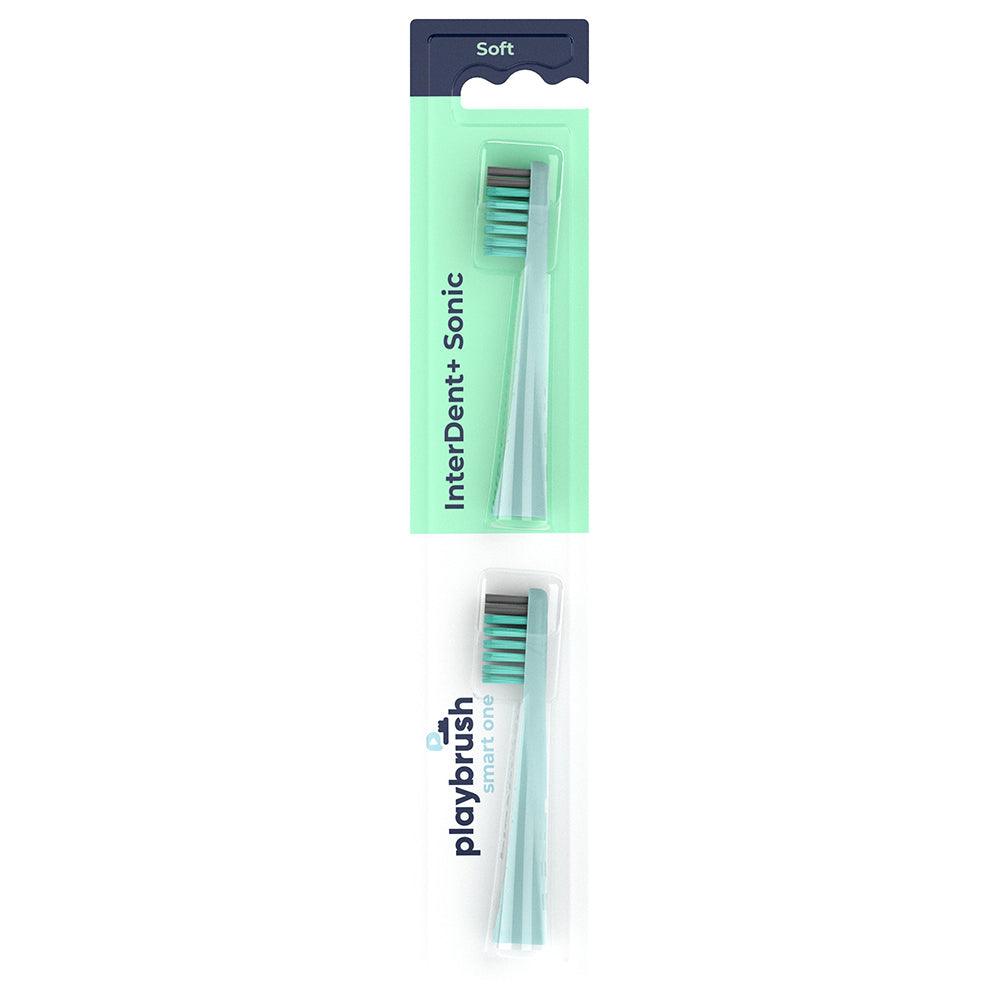 Playbrush Smart One Pack of 2 Replacement Toothbrush Heads - Mint | E71009254 from DID Electrical - guaranteed Irish, guaranteed quality service. (6977581023420)