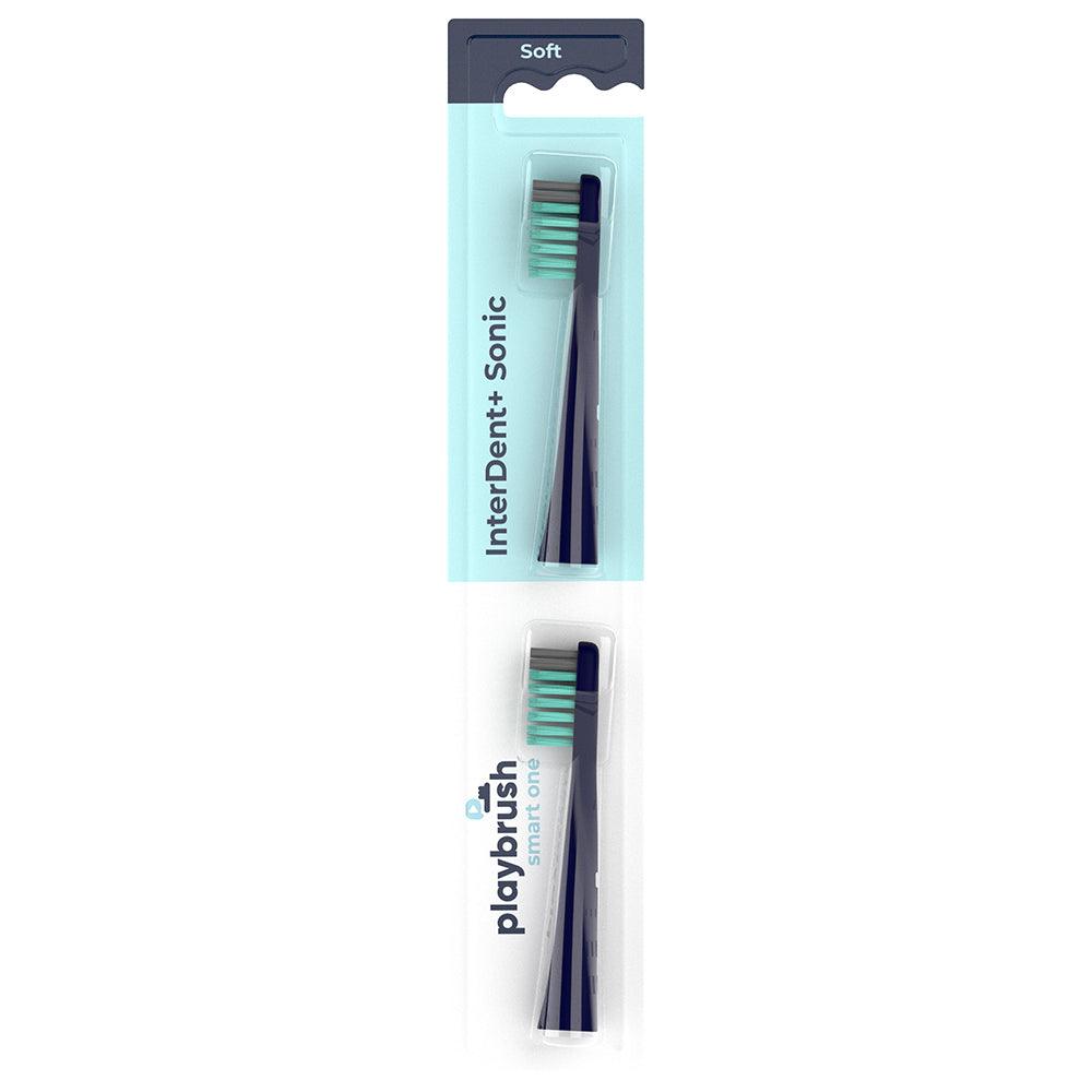 Playbrush Smart One Pack of 2 Replacement Toothbrush Heads - Navy | E71009253 from DID Electrical - guaranteed Irish, guaranteed quality service. (6977580826812)