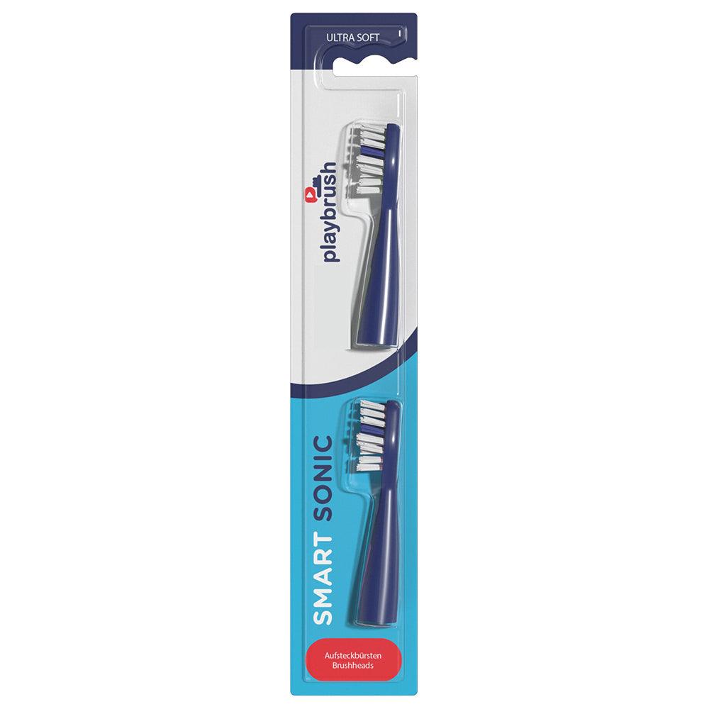 Playbrush Smart Sonic Pack of 2 Replacement Toothbrush Heads - Blue | E71009257 from DID Electrical - guaranteed Irish, guaranteed quality service. (6977580433596)