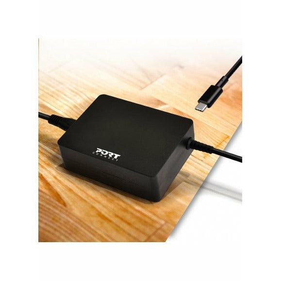 Port Designs 90W Type-C Laptop Charger - Black | 900098-UK (7512555225276)