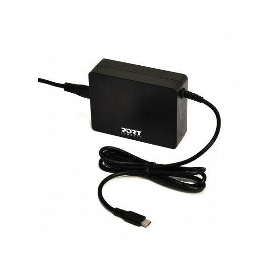 Port Designs 90W Type-C Laptop Charger - Black | 900098-UK (7512555225276)