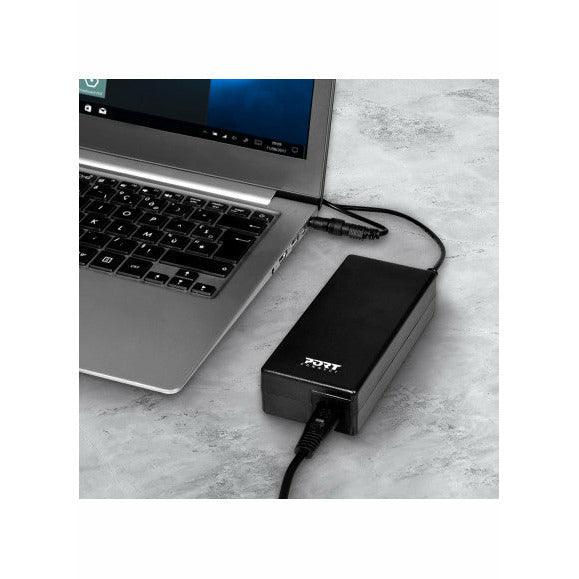 Port Designs 90W Universal Laptop Charger - Black | 900008 (7512555290812)