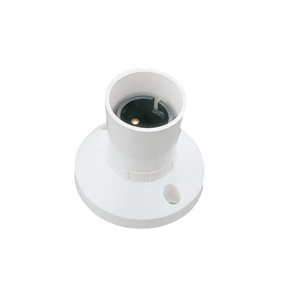 Powermaster 100W Straight Batton Lamp Holder - White | 1434-08 (7500363956412)