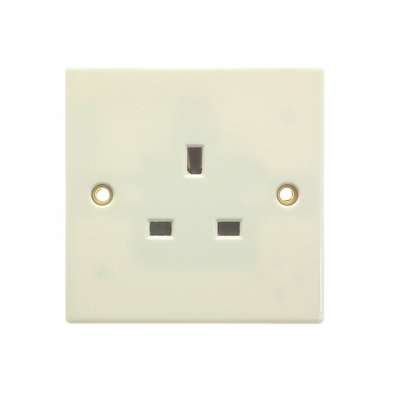 Powermaster 13 Amp 1 Gang Socket - White | 1434-36 (7500363989180)