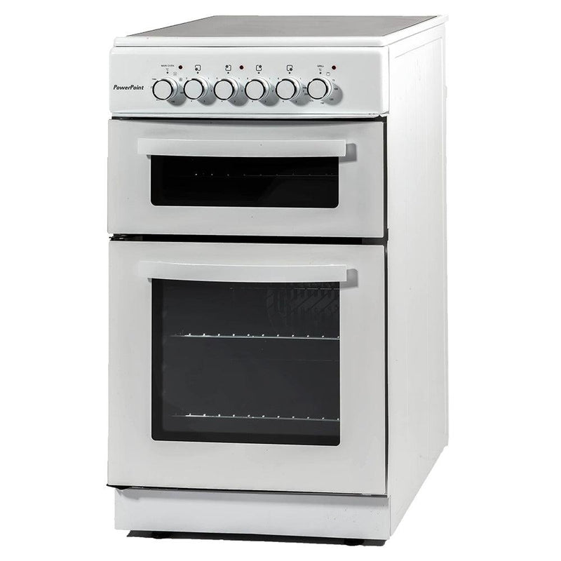 Powerpoint 50cm Electric Cooker - White | P05C2SWH from DID Electrical - guaranteed Irish, guaranteed quality service. (6890770956476)