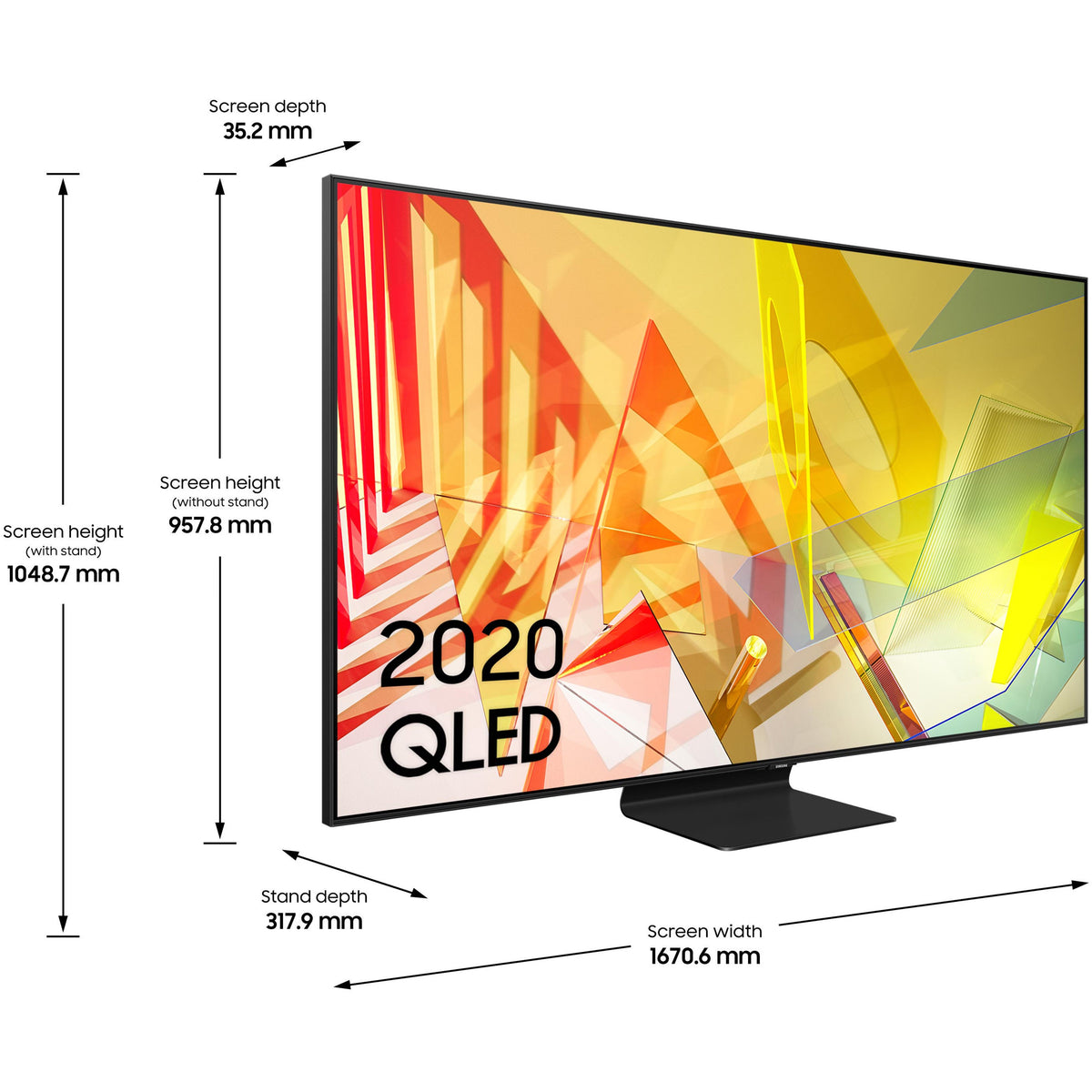 Open Boxed/Ex-Display - Samsung Q90T 55&quot; 4K HDR QLED Smart TV - Black | QE55Q90TATXXU from Samsung - DID Electrical
