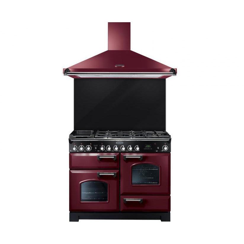 Rangemaster Classic 110cm Chimney Cooker Hood - Cranberry | CLAHDC110CY/C from DID Electrical - guaranteed Irish, guaranteed quality service. (6977637580988)