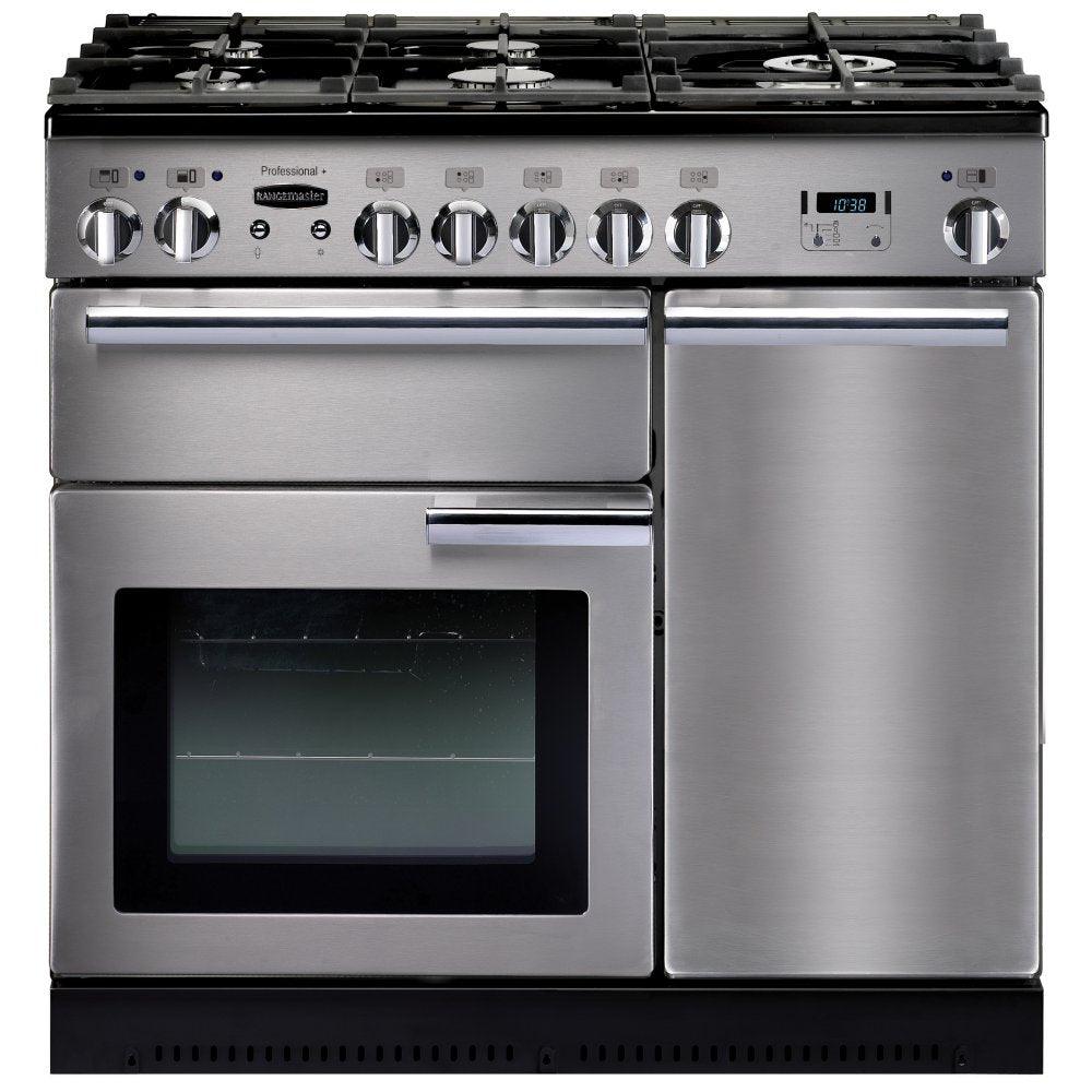 Rangemaster Pro 90cm Dual Fuel Range Cooker - Stainless Steel | PROP90DFFSS/C from DID Electrical - guaranteed Irish, guaranteed quality service. (6890747920572)