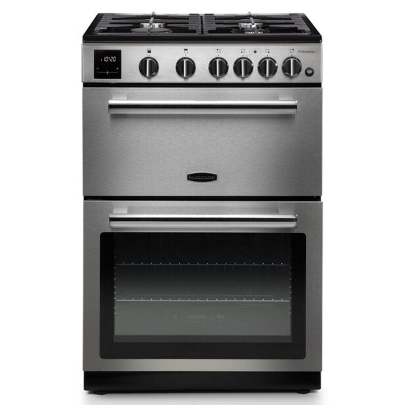 Rangemaster Professional Plus 60cm Dual Fuel Cooker - Stainless Steel &amp; Chrome | PROPL60DFFSS/C (7172746281148)