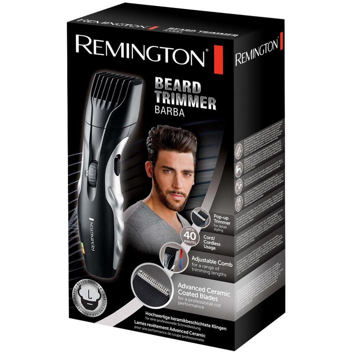 Remington Barba Beard Trimmer - Black | MB320C from DID Electrical - guaranteed Irish, guaranteed quality service. (6890742939836)