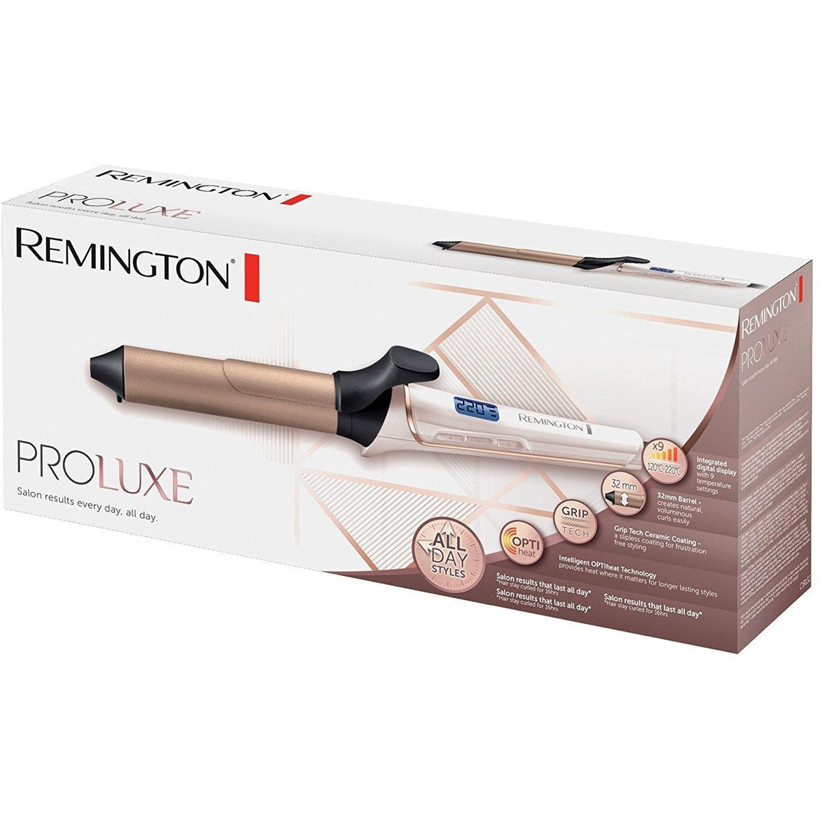 Remington Proluxe 32mm Hair Curling Tong -Rose Gold | CI9132 from DID Electrical - guaranteed Irish, guaranteed quality service. (6890770006204)