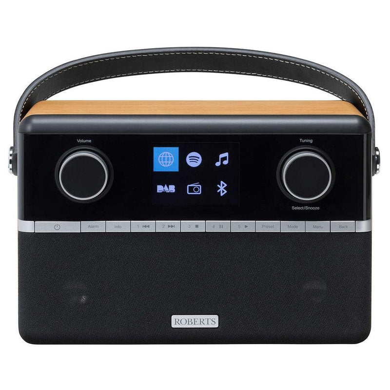 Robert Stream DAB+/DAB/FM/Internet Smart Radio with Bluetooth - Black & Wood | STREAM941 from DID Electrical - guaranteed Irish, guaranteed quality service. (6890780623036)