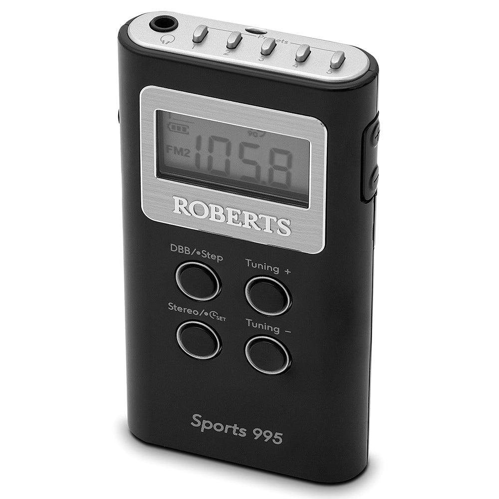 Roberts MW/FM Personal Stereo Radio - Black | SPORTS995 from DID Electrical - guaranteed Irish, guaranteed quality service. (6977386119356)