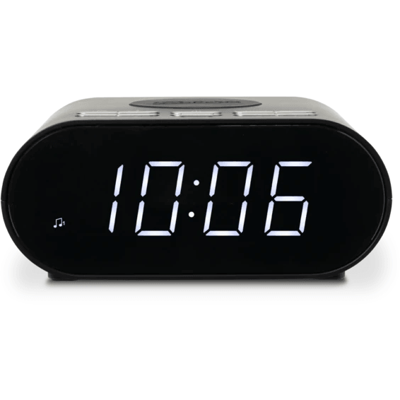 Roberts Ortus Charge FM Alarm Clock Radio With Wireless Charger - Black | ORTUS CHARGEBK (7541437235388)