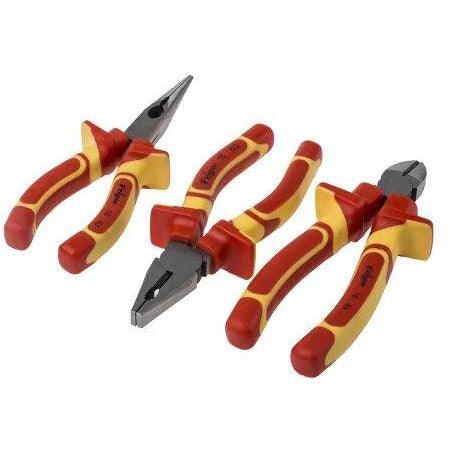 RS PRO Chrome Vanadium Steel Plier Set - Red | 847-3734 from DID Electrical - guaranteed Irish, guaranteed quality service. (6977460797628)