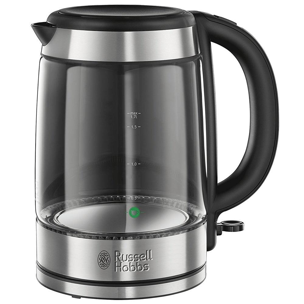 Russell Hobbs 1.7L Illuminating Glass Kettle - Silver | 21600-10 from DID Electrical - guaranteed Irish, guaranteed quality service. (6890765877436)