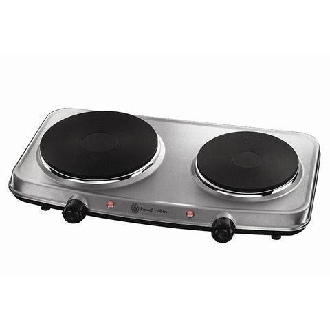 Russell Hobbs 25CM 2 Zone Electric Mini Hob - Stainless Steel | 15199