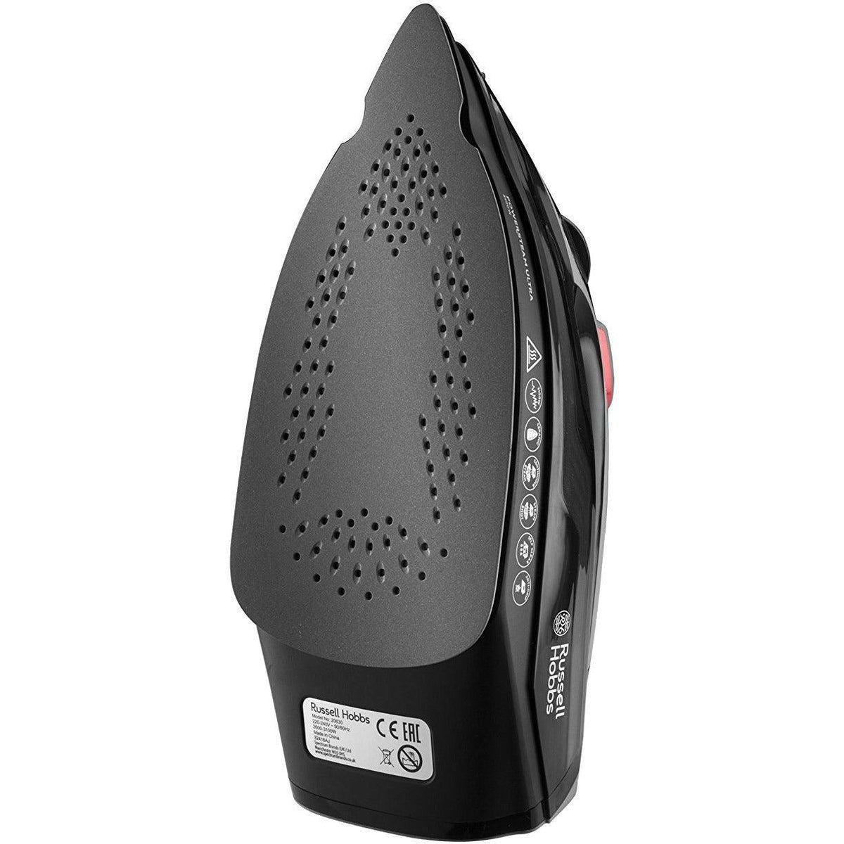 Russell Hobbs 3100W Power Steam Ultra Iron - Black | 20630 from DID Electrical - guaranteed Irish, guaranteed quality service. (6890747855036)