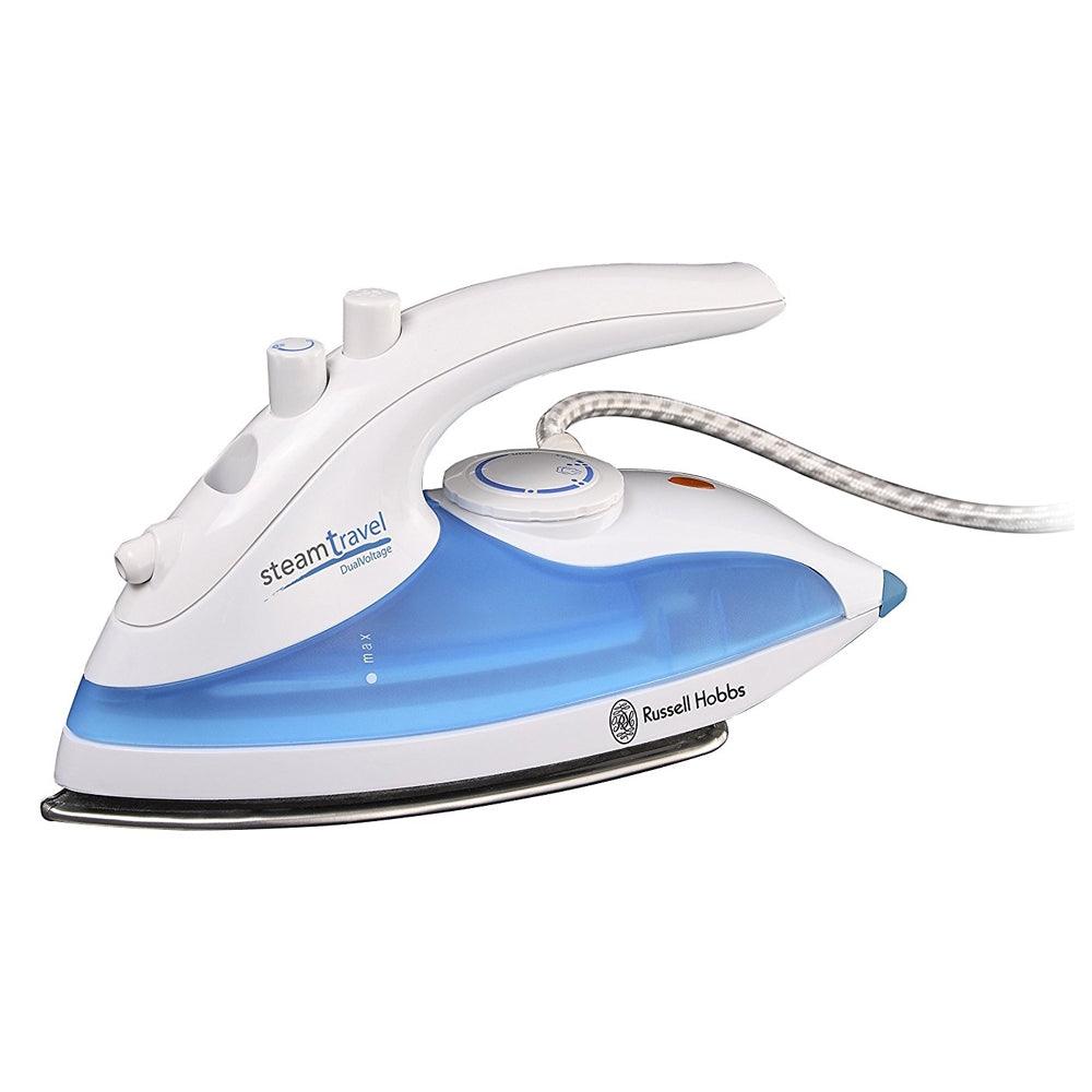 Russell Hobbs 760W Steam Glide Travel Iron - White &amp; Blue | 22470 from DID Electrical - guaranteed Irish, guaranteed quality service. (6890781180092)