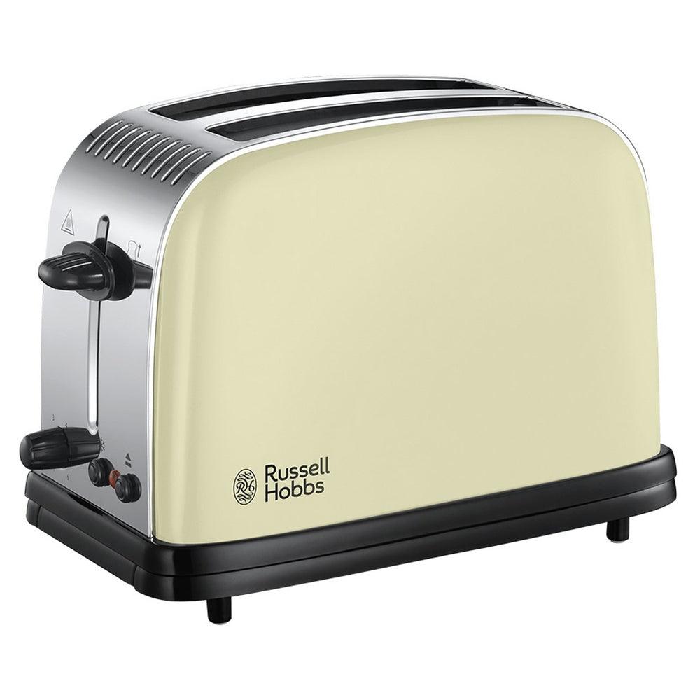 Russell Hobbs Colours Plus 1600W 2 Slice Toaster - Cream | 23334 from DID Electrical - guaranteed Irish, guaranteed quality service. (6890751230140)
