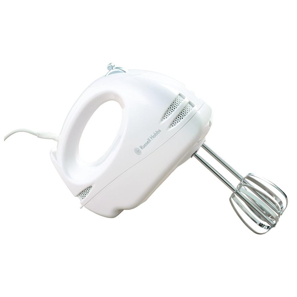 Russell Hobbs Food Collection 125W 6 Speed Hand Mixer - White | 14451 from DID Electrical - guaranteed Irish, guaranteed quality service. (6977373536444)