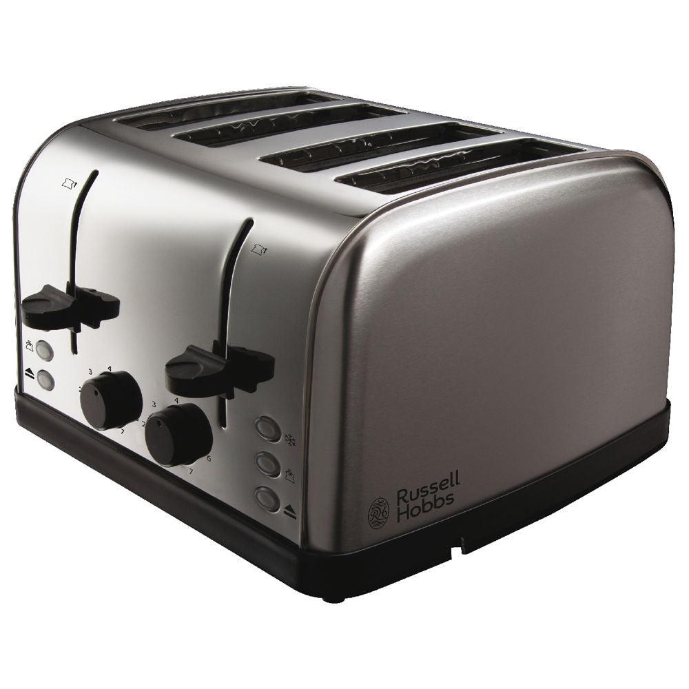 Russell Hobbs Futura 1500W 4 Slice Toaster - Stainless Steel | 18790 from DID Electrical - guaranteed Irish, guaranteed quality service. (6890755588284)