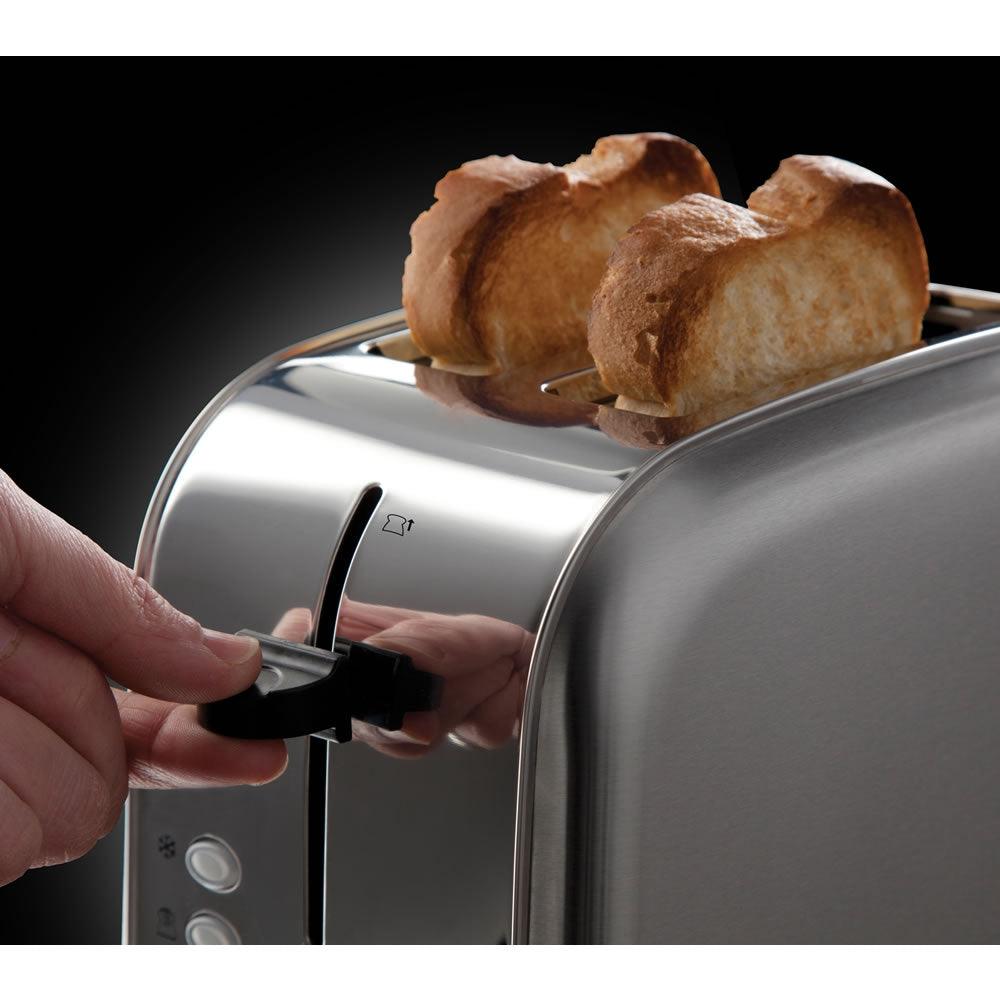 Russell Hobbs Futura 850W 2 Slice Toaster - Stainless Steel | 18780 from DID Electrical - guaranteed Irish, guaranteed quality service. (6890747461820)