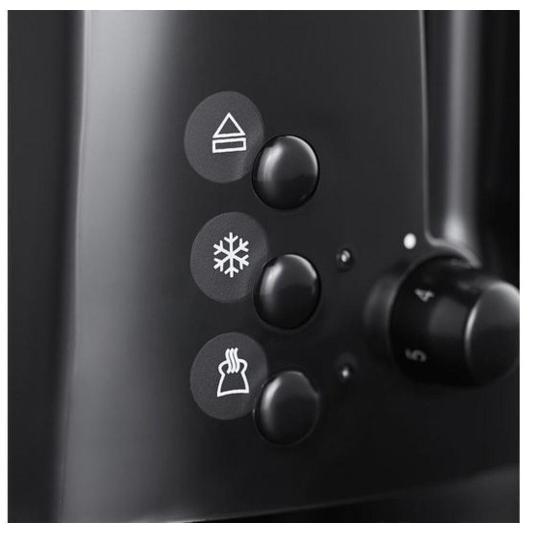 Russell Hobbs Textures 850W 2 Slice Toaster - Black | 21641 from DID Electrical - guaranteed Irish, guaranteed quality service. (6890757390524)