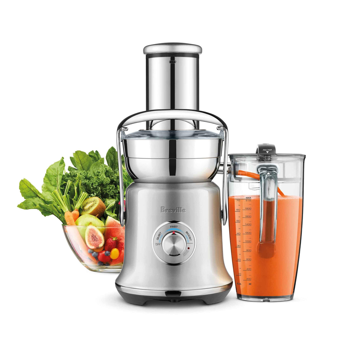 Sage Nutri Juicer Cold XL 2L 1500W Juicer - Brushed Stainless Steel | SJE830BSS2GUK1 (7510323265724)