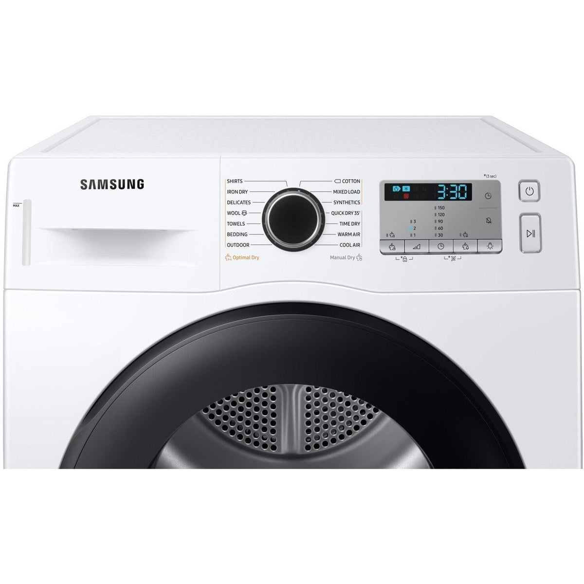 Samsung Series 5 DV90TA04AH/EU Heat Pump Tumbler Dryer 9kg - White | DV90TA040AH from DID Electrical - guaranteed Irish, guaranteed quality service. (6977575190716)