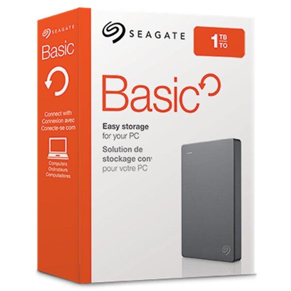 Seagate USB 3.0 1TB External Basic Portable Hard Drive - Grey | 408245 from DID Electrical - guaranteed Irish, guaranteed quality service. (6977696268476)