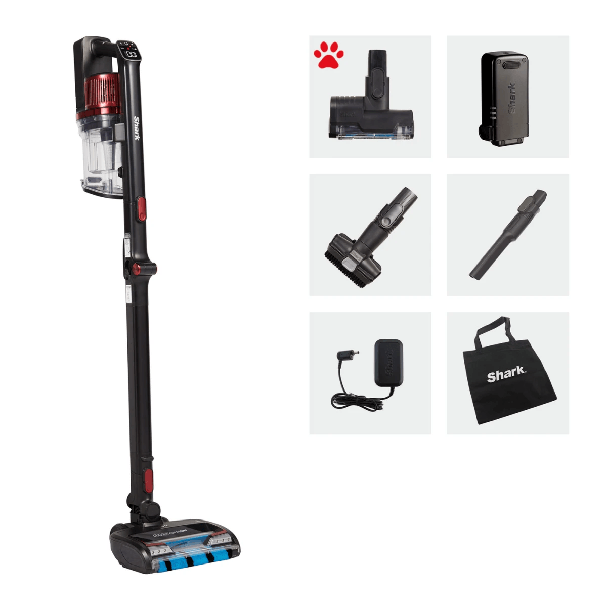 Shark Anti Hair Wrap Cordless Pet Vacuum - Black &amp; Red (7545826640060)