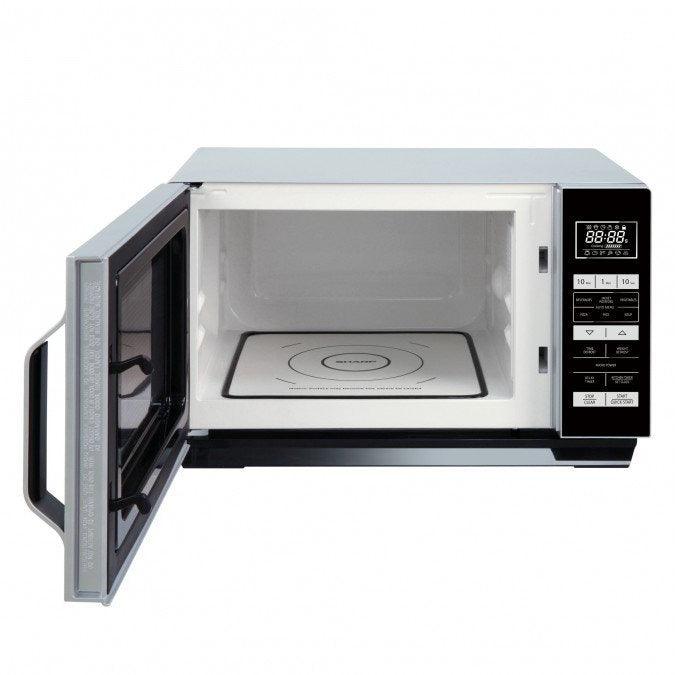 Sharp 23L Freestanding Microwave - Silver | R360SLM from DID Electrical - guaranteed Irish, guaranteed quality service. (6977397063868)