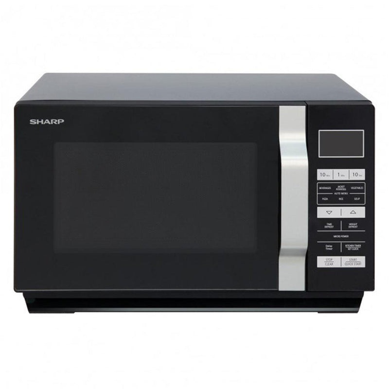 Sharp 23L Solo Flat Tray Microwave - Black | R360KM from DID Electrical - guaranteed Irish, guaranteed quality service. (6977440481468)