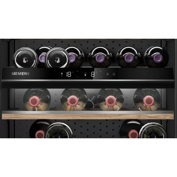 Siemens iQ500 120L Built-Under Wine Cooler - Black | KU21WAHG0G (7229164159164)