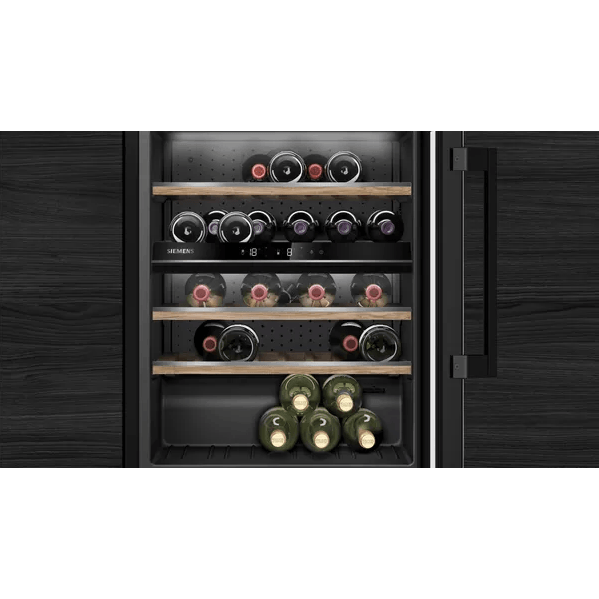 Siemens iQ500 120L Built-Under Wine Cooler - Black | KU21WAHG0G (7229164159164)