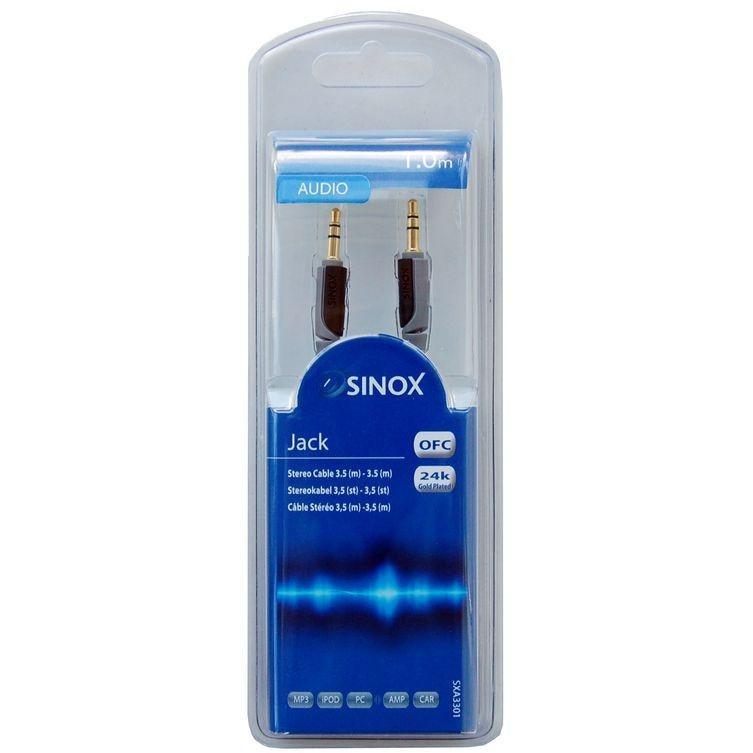 Sinox 1.0M Stereo 2 RCA Portable Audio Cable - Grey | XA3401 from DID Electrical - guaranteed Irish, guaranteed quality service. (6890737664188)