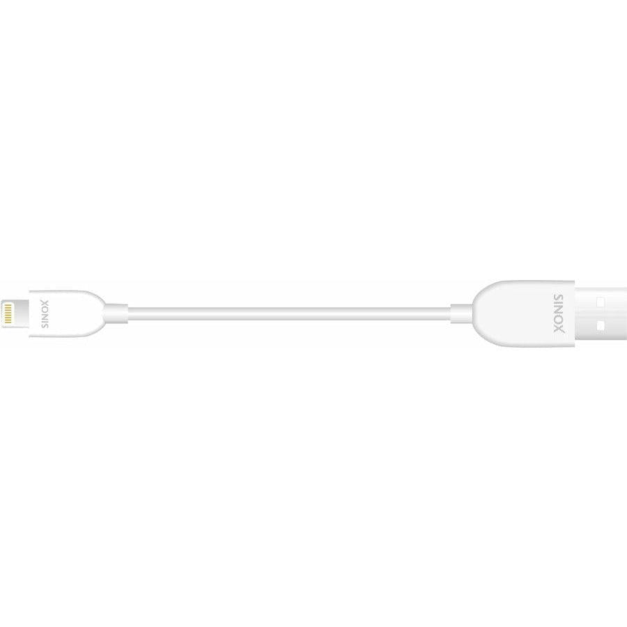 XI2502_Sinox 2m MFI USB 2.0 Lightning Cable - White-2 (7376279601340)