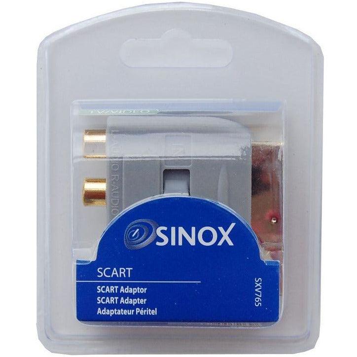Sinox 3 RCA Switchable Scart Adapter - Silver | SXV765 from DID Electrical - guaranteed Irish, guaranteed quality service. (6890734747836)