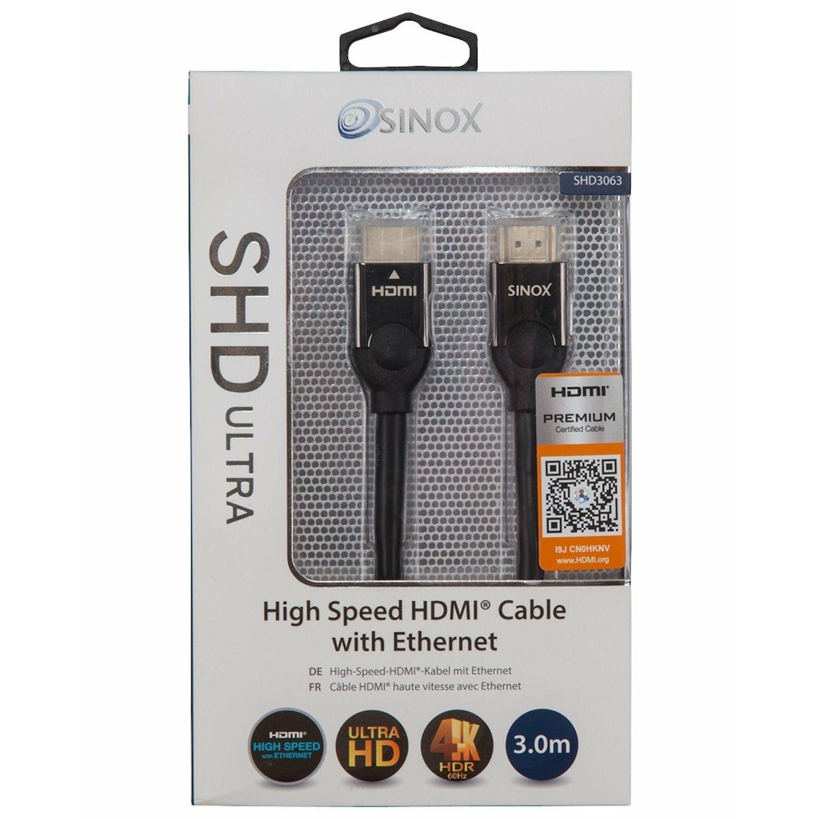 SHD3063_Sinox 3M SHD 4K HDMI Cable - Black-1 (7441493590204)