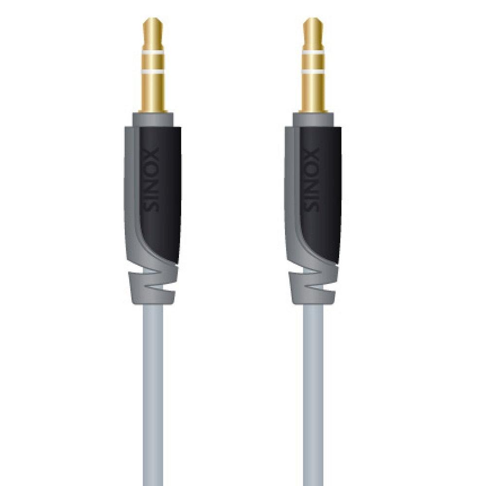 Sinox Stereo Headphone Jack Cable - Black | XA3305 from DID Electrical - guaranteed Irish, guaranteed quality service. (6890737238204)