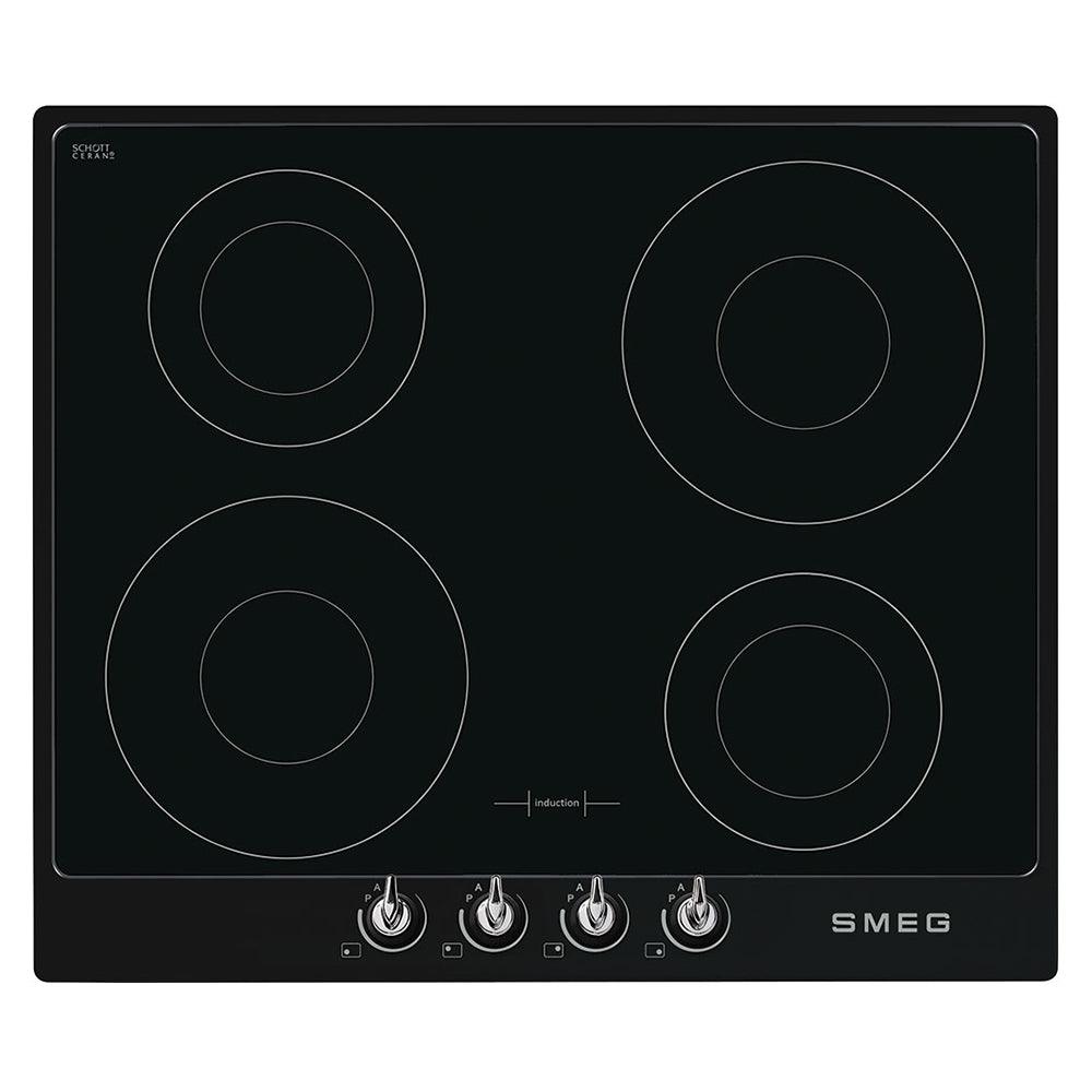 Smeg 60cm 4 Burner Induction Hob - Black | SI964NM from DID Electrical - guaranteed Irish, guaranteed quality service. (6890818437308)