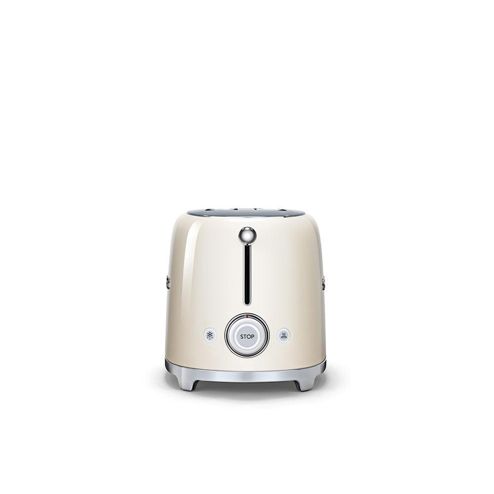 Smeg 950W 2 Slice Toaster - Cream | TSF01CRUK (7537660723388)