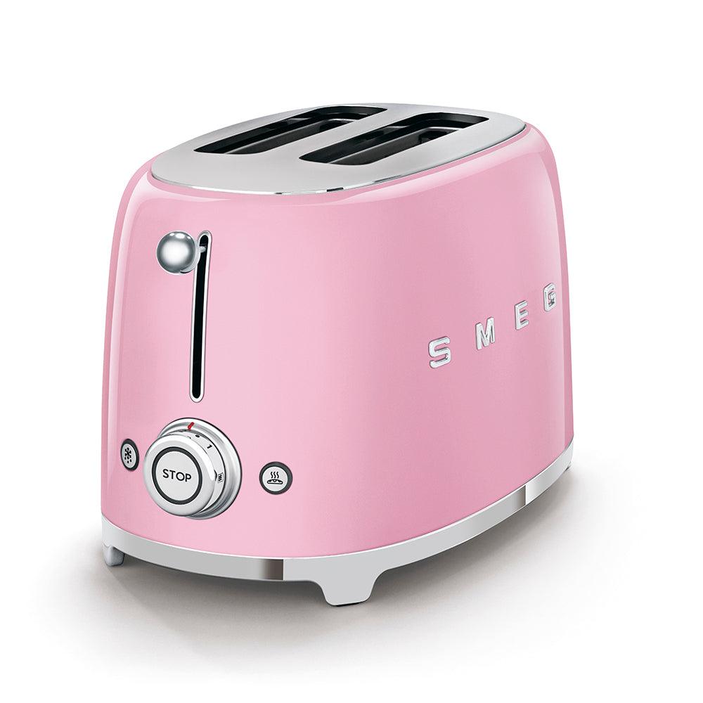 Smeg 950W 2 Slice Toaster - Pink | TSF01PKUK (7476331937980)