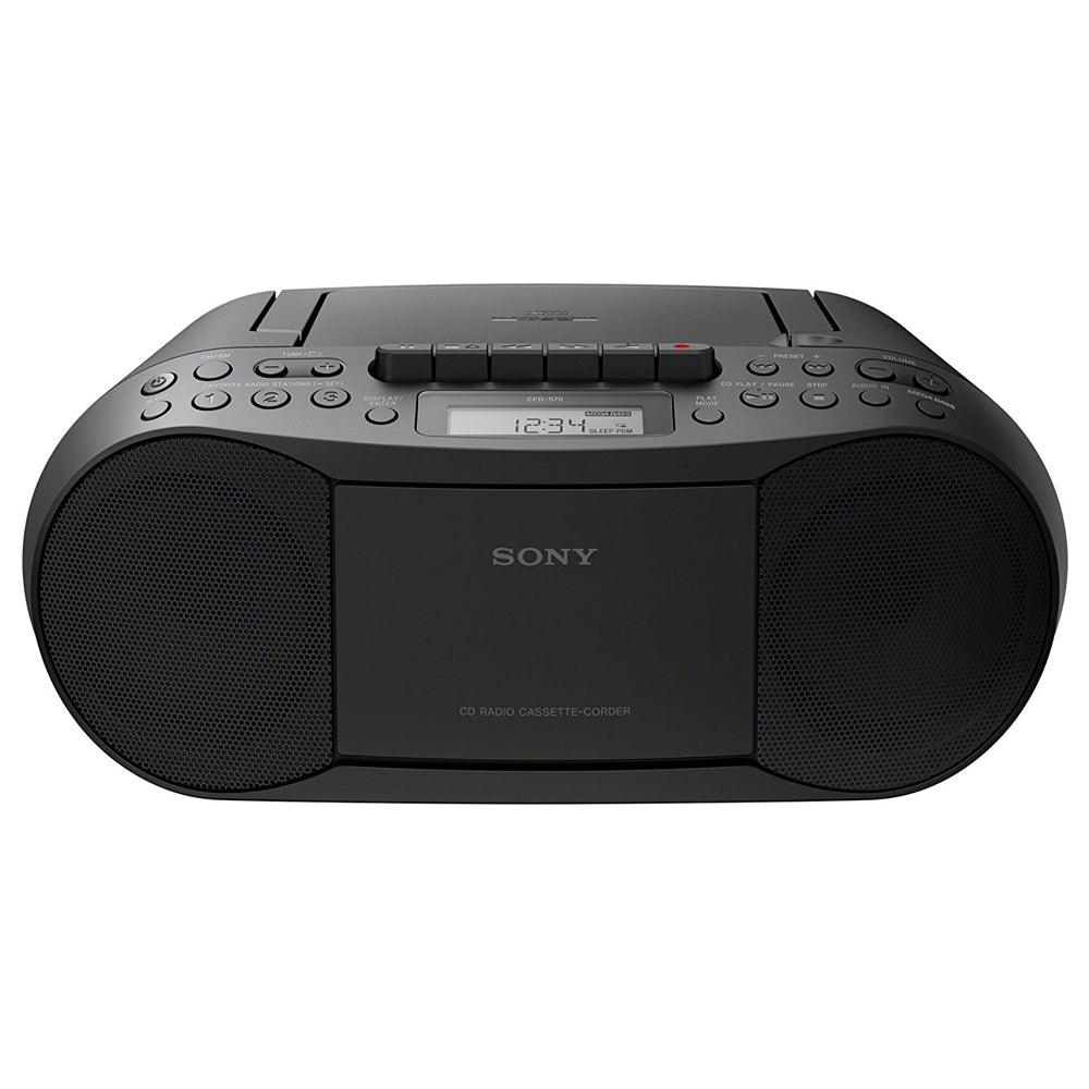 Sony CD & Cassette Boombox with Radio - Black | CFDS70B.CEK from DID Electrical - guaranteed Irish, guaranteed quality service. (6890750345404)