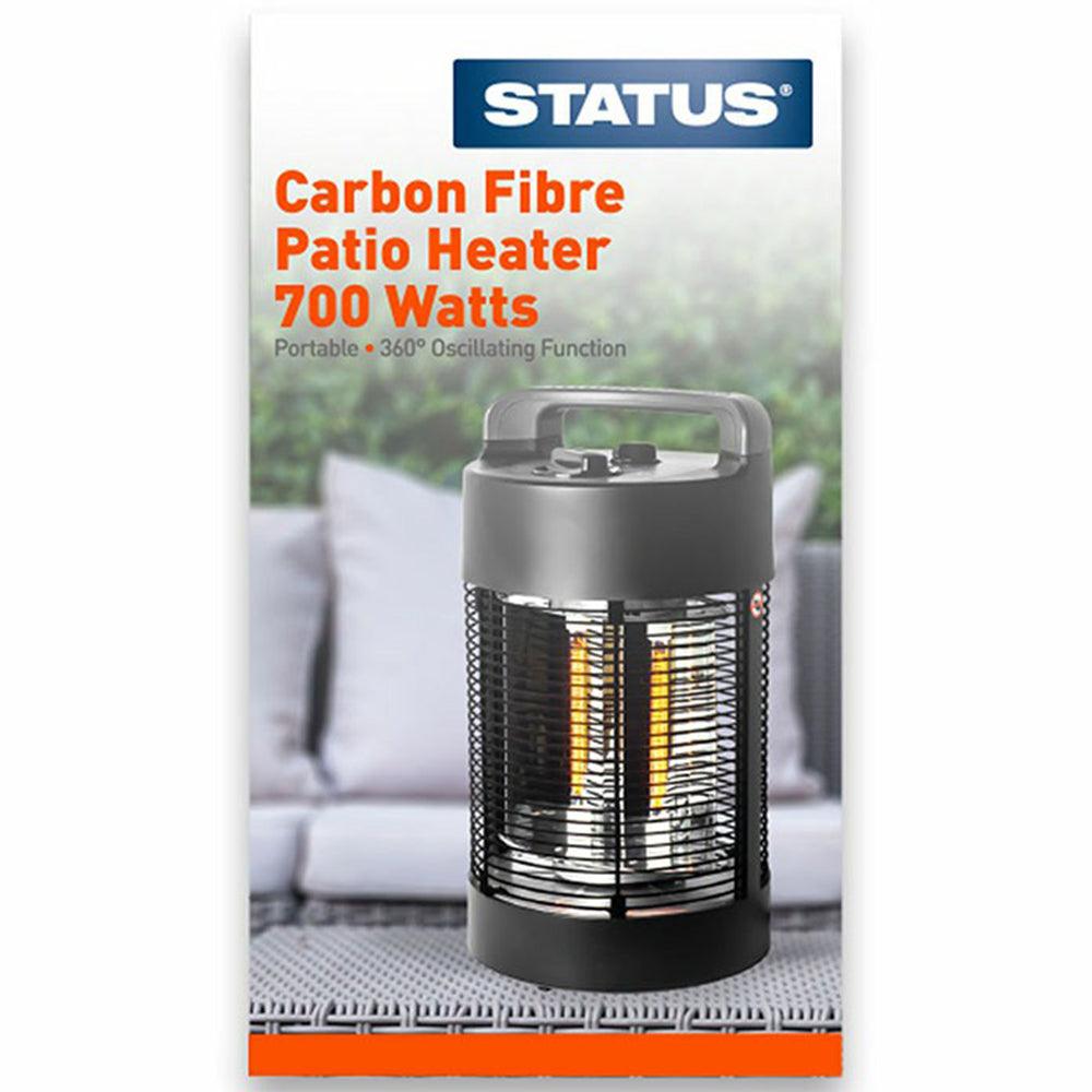 Status 700W Outdoor Table Top Patio Heater - Black | SOPHT700WB from DID Electrical - guaranteed Irish, guaranteed quality service. (6977721991356)