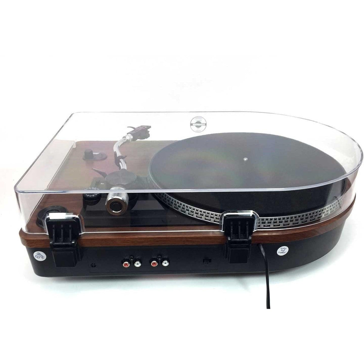 Steepletone Wood Effect Auto Return Turntable - Dark Wood | CAMDEN2 from DID Electrical - guaranteed Irish, guaranteed quality service. (6890843766972)