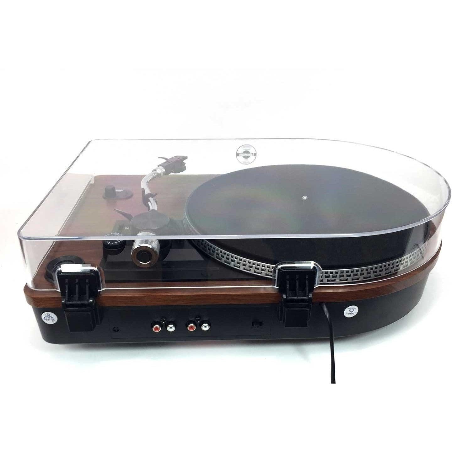 Steepletone Wood Effect Auto Return Turntable DID.ie DID Electrical
