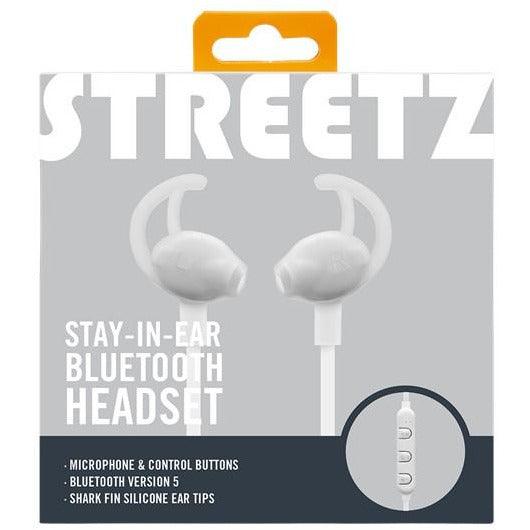 Streetz In-Ear Bluetooth Sports Headphone - White | HLBT304 from DID Electrical - guaranteed Irish, guaranteed quality service. (6977639252156)